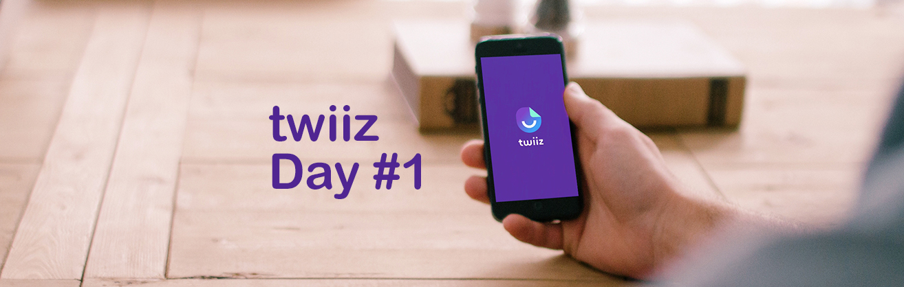 Développement de l'application mobile TWIIZ, 1er jour